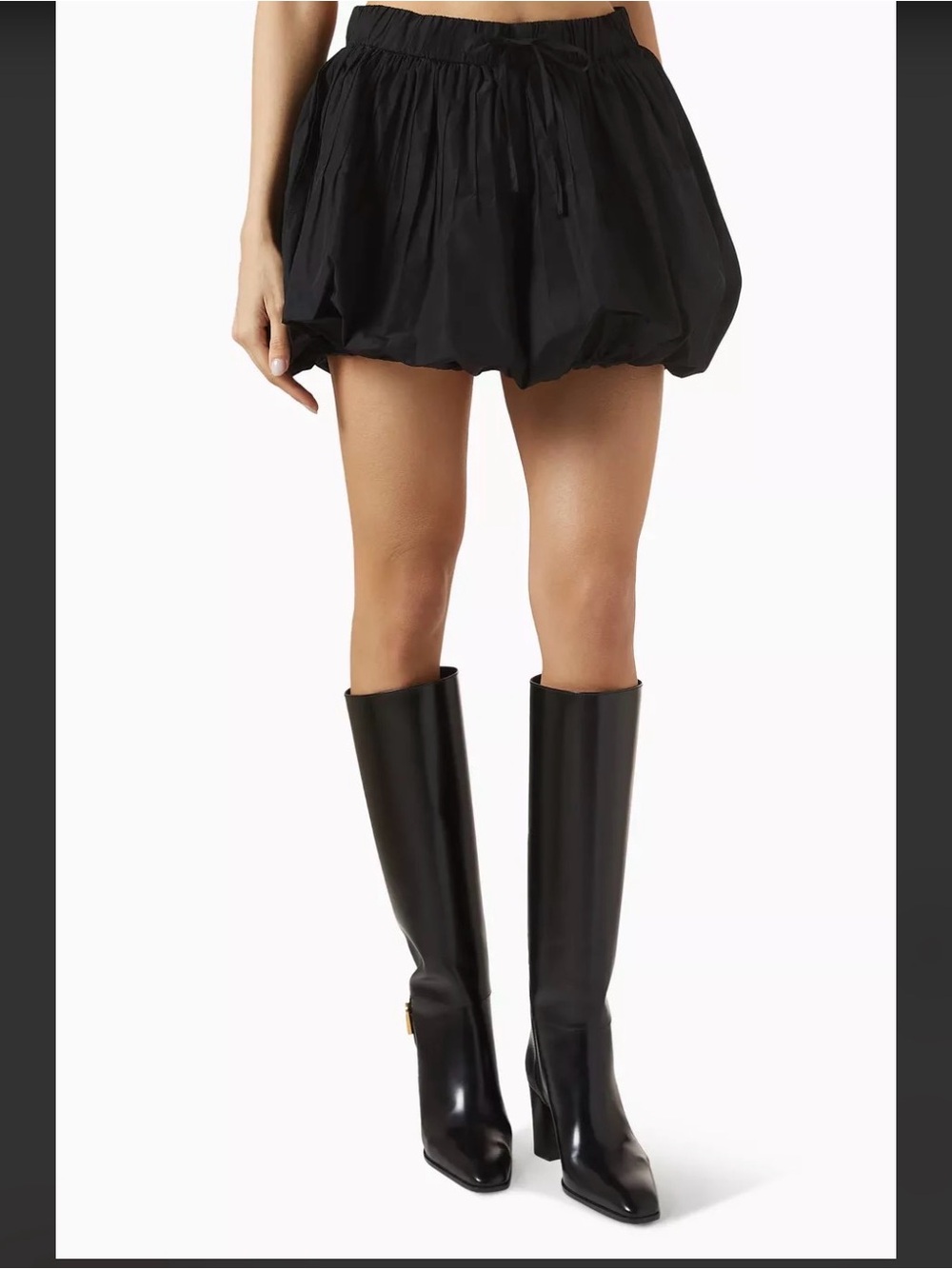 Saint Art Katie Black Bubble Mini Skirt